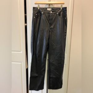 Vegan leather pants from H&M. Size US 12. New with tags.
